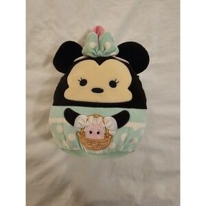 Squishmallows Disney Minnie Mouse Plush Easter Bunny Basket 10" Jazwares